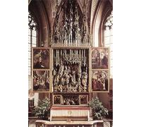 IPLUPJDY Peinture Poster Abstraite Tableau Mural Peinture sur Toile Retable St Wolfgang de Michael Pacher Art Mural en Toile Pour les Décorations pour la Maison 60x90cm