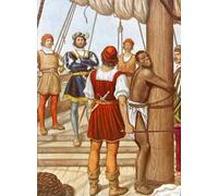 IPLUPJDY Peinture Poster Abstraite Tableau Mural Peinture sur Toile Vasco de Gama fouettant un traître de Tancredi Scarpelli Art Mural en Toile Pour les Décorations pour la Maison 60x90cm
