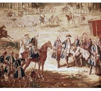 IPLUPJDY Peinture Poster Art Mural en Toile Impression Tableaux Chasse de Louis Xv Le roi Louis Xv Chasse en forêt de Compiègne le Départ par Jean Baptiste Oudry Pour la Décoration Murale 60x90cm