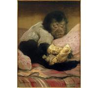 IPLUPJDY Peinture Poster Art Mural en Toile Impression Tableaux Douloureux Oubli de Gabriel Cornelius Ritter Von Max Peinture Affiche Pour la Décoration Murale 60x90cm