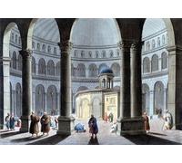 IPLUPJDY Peinture Poster Art Mural en Toile Impression Tableaux Église du Saint-Sépulcre dans Vue des Ottomans en Europe en Asie par Mayer Peinture Affiche Pour la Décoration Murale 60x90cm