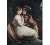 IPLUPJDY Peinture Poster Art Mural en Toile Impression Tableaux Henry et Emma fin e début e siècle par Francesco Bartolozzi Peinture Affiche Pour la Décoration Murale 60x90cm