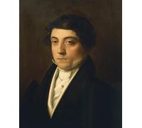 IPLUPJDY Peinture Poster Art Mural en Toile Impression Tableaux Italie Milan Portrait du compositeur italien Gioacchino Rossini par Vincenzo Camuccini Pour la Décoration Murale 60x90cm