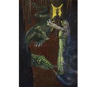 IPLUPJDY Peinture Poster Art Mural en Toile Impression Tableaux Jason regardant Médée endormir le dragon gardant la toison d'or par Artus Scheiner Peinture Affiche Pour la Décoration Murale 60x90cm