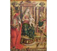 IPLUPJDY Peinture Poster Art Mural en Toile Impression Tableaux La Lady Della Rondine de Carlo Crivelli Peinture Affiche Pour la Décoration Murale 60x90cm