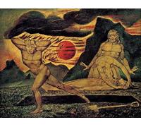 IPLUPJDY Peinture Poster Art Mural en Toile Impression Tableaux le corps d'Abel retrouvé par William Blake Peinture Affiche Pour la Décoration Murale 60x90cm