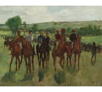 IPLUPJDY Peinture Poster Art Mural en Toile Impression Tableaux les Cavaliers d'Edgar Degas Peinture Affiche Pour la Décoration Murale 60x90cm