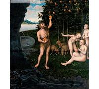 IPLUPJDY Peinture Poster Art Mural en Toile Impression Tableaux Les travaux d'Hercule par Lucas l'Ancien Cranach Tableaux Moderne Pour la Décoration Murale 60x90cm