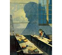 IPLUPJDY Peinture Poster Art Mural en Toile Impression Tableaux Napoléon Ier Bonaparte Étudiant à l'École Royale Militaire de Brienne Peinture Affiche Pour la Décoration Murale 60x90cm