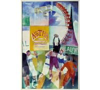 IPLUPJDY Peinture Poster Art Mural en Toile Impression Tableaux Peinture de l'équipe de Cardiff par Robert Delaunay Peinture Affiche Pour la Décoration Murale 60x90cm