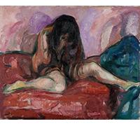 IPLUPJDY Peinture Poster Art Mural en Toile Impression Tableaux Pleurer par Edward Munch Tableaux Moderne Pour la Décoration Murale 60x90cm