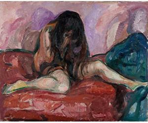 IPLUPJDY Peinture Poster Art Mural en Toile Impression Tableaux Pleurer par Edward Munch Tableaux Moderne Pour la Décoration Murale 60x90cm