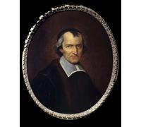 IPLUPJDY Peinture Poster Art Mural en Toile Impression Tableaux Portrait of Antoine Arnauld Dit Le Grand Arnauld by Philippe De Champaigne Peinture Affiche Pour la Décoration Murale 60x90cm