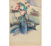IPLUPJDY Peinture Poster Art Mural en Toile Impression Tableaux Roses en bouteille de Paul Cézanne Peinture Affiche Pour la Décoration Murale 60x90cm