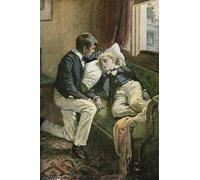 IPLUPJDY Peinture Poster Art Mural en Toile Impression Tableaux Tom met son bras autour de la tête d'Arthur par Harold Copping Peinture Affiche Pour la Décoration Murale 60x90cm
