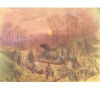 IPLUPJDY Peinture Poster Art Mural en Toile Impression Tableaux un campement militaire de Gustave Dore Peinture Affiche Pour la Décoration Murale 60x90cm