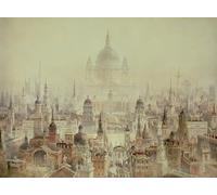 IPLUPJDY Peinture Poster Art Mural en Toile Impression Tableaux un hommage à Sir Christopher Wren par Charles Robert Cockerell Peinture Affiche Pour la Décoration Murale 60x90cm
