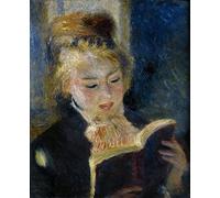 IPLUPJDY Peinture Poster Art Mural en Toile Impression Tableaux une fille lisant la liseuse de Pierre Auguste Renoir Tableaux Moderne Pour la Décoration Murale 60x90cm