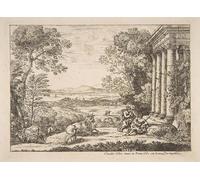 IPLUPJDY Peinture Poster Tableaux Moderne Image Abstraites Argus de Claude Lorrain Art Poster Mural Pour la Décoration Murale 60x90cm