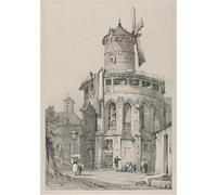 IPLUPJDY Peinture Poster Tableaux Moderne Image Abstraites Fac-similés de croquis réalisés en Flandre et en Allemagne par Samuel Prout Art Poster Mural Pour la Décoration Murale 60x90cm
