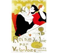 IPLUPJDY Peinture Poster Tableaux Moderne Image Abstraites Joy Queen par Henri De Toulouse Lautrec Art Poster Mural Pour la Décoration Murale 60x90cm