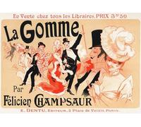 IPLUPJDY Peinture Poster Tableaux Moderne Image Abstraites l'amant l'effaceur de Jules Cheret Art Poster Mural Pour la Décoration Murale 60x90cm