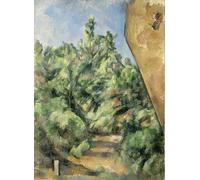 IPLUPJDY Peinture Poster Tableaux Moderne Image Abstraites le rocher rouge de Paul Cézanne Art Poster Mural Pour la Décoration Murale 60x90cm