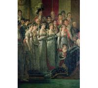 IPLUPJDY Peinture Poster Tableaux Moderne Image Abstraites le Sacre de l'Empereur Napoléon et le Sacre de l'Impératrice Joséphine par Jacques Louis David Pour la Décoration Murale 60x90cm