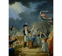 IPLUPJDY Peinture Poster Tableaux Moderne Image Abstraites le Serment de Lafayette Au Festival de la Fédération par Jacques Louis David Art Poster Mural Pour la Décoration Murale 60x90cm