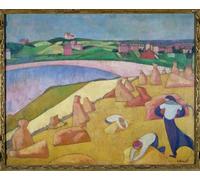 IPLUPJDY Peinture Poster Tableaux Moderne Image Abstraites Le temps des vendanges d'Emile Bernard Art Poster Mural Pour la Décoration Murale 60x90cm
