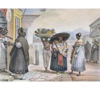 IPLUPJDY Peinture Poster Tableaux Moderne Image Abstraites Libérer les négresses vivant de leur travail par Jean Baptiste Debret Art Poster Mural Pour la Décoration Murale 60x90cm