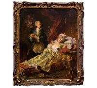 IPLUPJDY Peinture Poster Tableaux Moderne Image Abstraites Louis XV et Madame Du Barry de Gyula Benczúr Art Poster Mural Pour la Décoration Murale 60x90cm