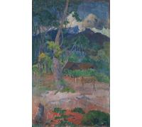 IPLUPJDY Peinture Poster Tableaux Moderne Image Abstraites Paysage avec un cheval de Paul Gauguin Art Poster Mural Pour la Décoration Murale 60x90cm