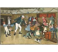 IPLUPJDY Peinture Poster Tableaux Moderne Image Abstraites Plaisir de Noël par Cecil Charles Windsor Aldin Art Poster Mural Pour la Décoration Murale 60x90cm