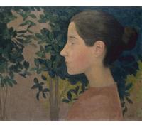 IPLUPJDY Peinture Poster Tableaux Moderne Image Abstraites Profil d'une fille par Aristide Maillol Art Poster Mural Pour la Décoration Murale 60x90cm