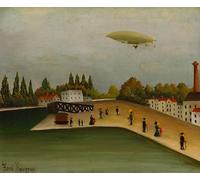 IPLUPJDY Peinture Poster Tableaux Moderne Image Abstraites Quai d'Ivry par Henri Rousseau Art Poster Mural Pour la Décoration Murale 60x90cm