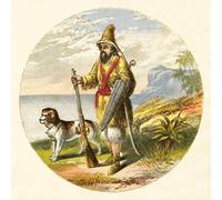 IPLUPJDY Peinture Poster Tableaux Moderne Image Abstraites Robinson Crusoé d'Alexandre Lydon Art Poster Mural Pour la Décoration Murale 60x90cm