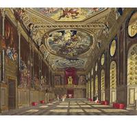 IPLUPJDY Peinture Poster Tableaux Moderne Image Abstraites St George's Hall Château de Windsor par Charles Wild Art Poster Mural Pour la Décoration Murale 60x90cm