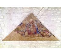 IPLUPJDY Peinture Poster Tableaux Moderne Image Abstraites Tympan représentant la bénédiction du Sauveur par Simone Maritini Art Poster Mural Pour la Décoration Murale 60x90cm