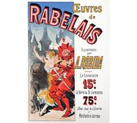 IPLUPJDY Peinture Poster Tableaux Moderne Image Abstraites Œuvres de François Rabelais illustrées par Jules Cheret Art Poster Mural Pour la Décoration Murale 60x90cm
