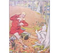 IPLUPJDY Tableaux Célèbres Impressions d'Art Image sur Toile Alors ils ont mangé et bu ensemble par Leonard Leslie Brooke Tableaux en Toile Pour les Décorations pour la Maison 60x90cm