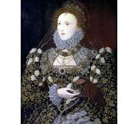 IPLUPJDY Tableaux Célèbres Impressions d'Art Image sur Toile Elizabeth I Queen et l'Irlande par Nicholas Hilliard Tableaux en Toile Pour les Décorations pour la Maison 60x90cm