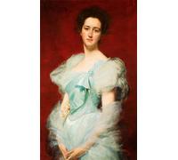 IPLUPJDY Tableaux Célèbres Impressions d'Art Image sur Toile Emily Vanderbilt Hammond par Charles Emile Auguste Carolus Duran Tableaux en Toile Pour les Décorations pour la Maison 60x90cm