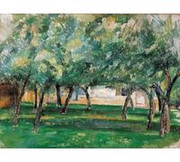 IPLUPJDY Tableaux Célèbres Impressions d'Art Image sur Toile Ferme en Normandie de Paul Cézanne Tableaux en Toile Pour les Décorations pour la Maison 60x90cm