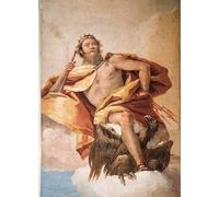 IPLUPJDY Tableaux Célèbres Impressions d'Art Image sur Toile Jove the Thunderer with Bird de Battista Tableaux en Toile Pour les Décorations pour la Maison 60x90cm