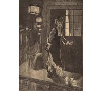 IPLUPJDY Tableaux Célèbres Impressions d'Art Image sur Toile Le Rydeack de Félicien Rops Tableaux en Toile Pour les Décorations pour la Maison 60x90cm