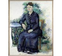 IPLUPJDY Tableaux Célèbres Impressions d'Art Image sur Toile Portrait de Madame Cézanne dans un jardin Peinture de Paul Cézanne Tableaux en Toile Pour les Décorations pour la Maison 60x90cm