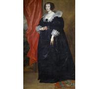 IPLUPJDY Tableaux Célèbres Impressions d'Art Image sur Toile Portrait de Marguerite de Lorraine par Anthony Van Dyck Tableaux en Toile Pour les Décorations pour la Maison 60x90cm