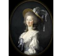 IPLUPJDY Tableaux Célèbres Impressions d'Art Image sur Toile Portrait de Marie Louise de Savoie Princesse de Lamballe par Elisabeth Louise Vigee Lebrun Pour les Décorations pour la Maison 60x90cm