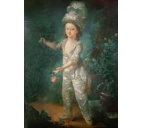 IPLUPJDY Tableaux Célèbres Impressions d'Art Image sur Toile Portrait du Dauphin plus tard le roi Louis Xvii de France par Jacques Fabien Gautier D'agoty Pour les Décorations pour la Maison 60x90cm